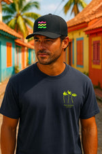 Very Cool Black Rainbow Trucker Cap