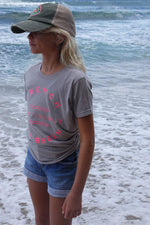Kid Tee New Grey Pink