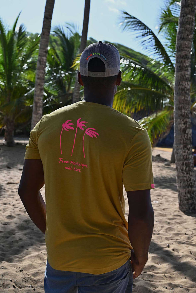 From Martinique with Love Gold Pink Tee