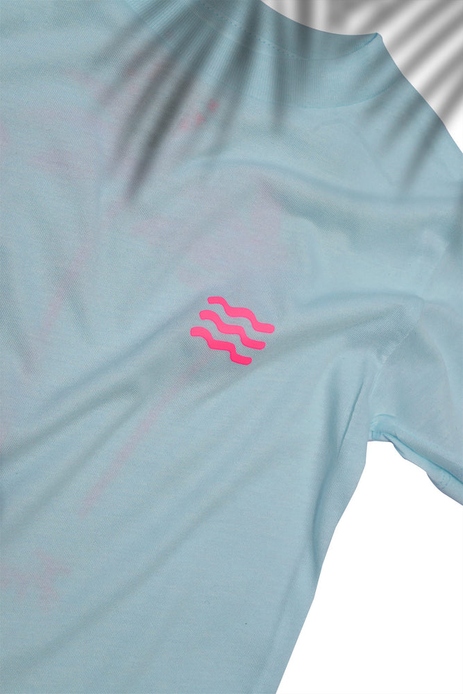 From Martinique with Love Light Blue Pink kid tee