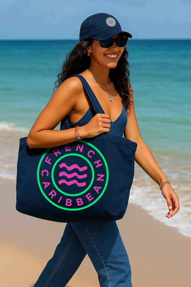 Salty Navy Beach Bag
