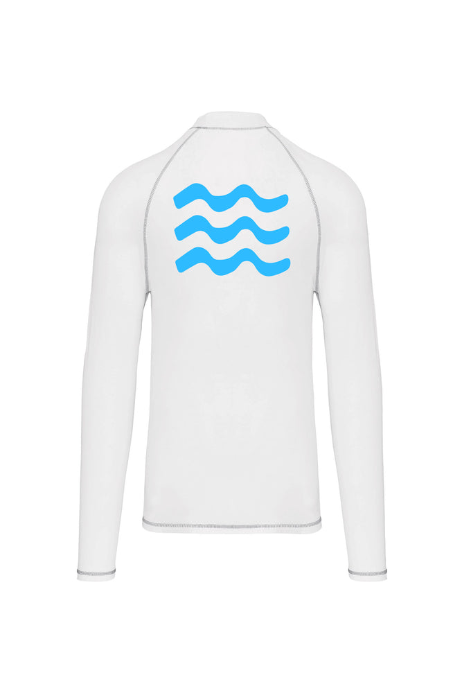 Surf Tee Adulte White Long Sleeves