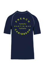 Surf Tee Adulte Navy short sleeves