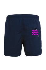 Navy baywatch shorts