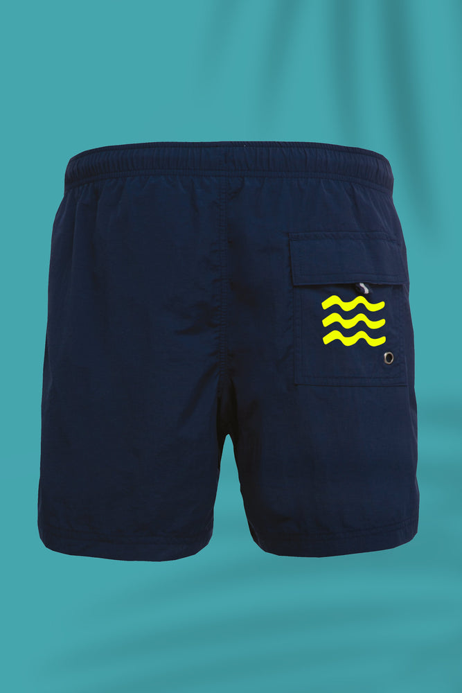 
                  
                    Charger l&amp;#39;image dans la galerie, Navy Yellow baywatch shorts
                  
                