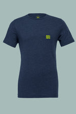 Palm Tree Midnight Navy Yellow tee