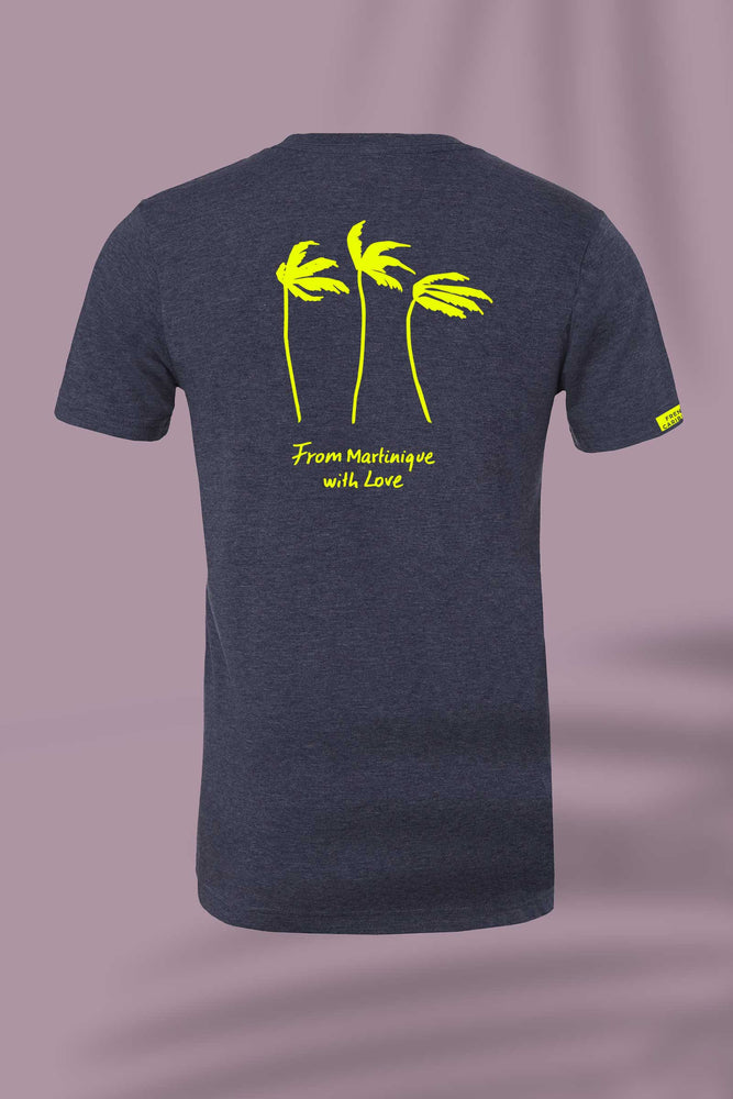 Palm Tree Midnight Yellow tee