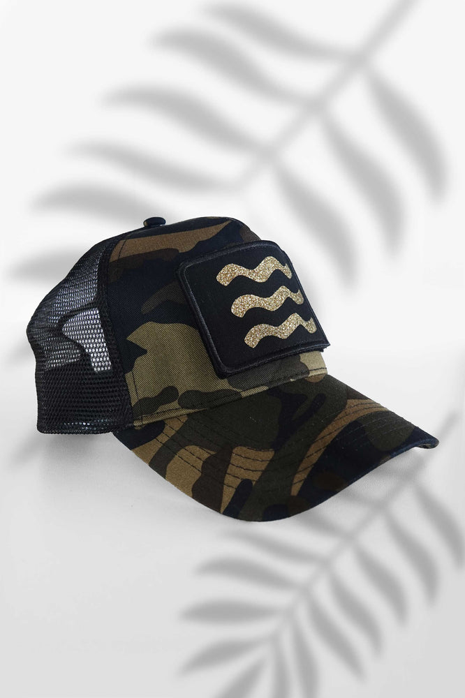 Super Gold Black Trucker Cap