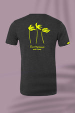 Palm Tree Storm Yellow tee