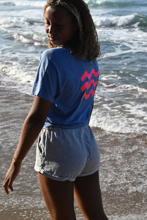 
                  
                    Charger l&amp;#39;image dans la galerie, Flowy Blue V Neck Top
                  
                