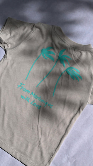 
                  
                    Charger l&amp;#39;image dans la galerie, From Martinique with Love light sandy blue kid tee
                  
                