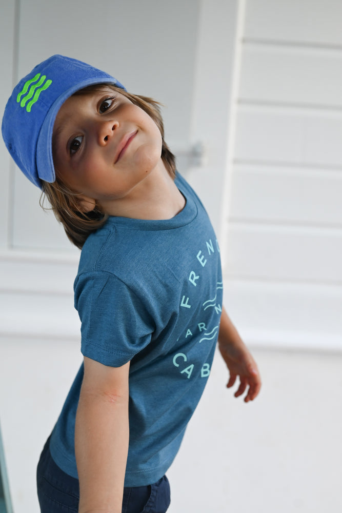 Blue Green Vintage kid Cap