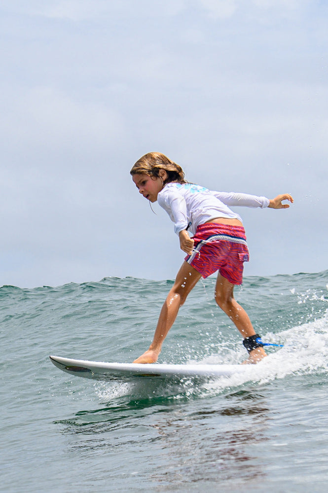 Surf Tee Kid White Long Sleeves
